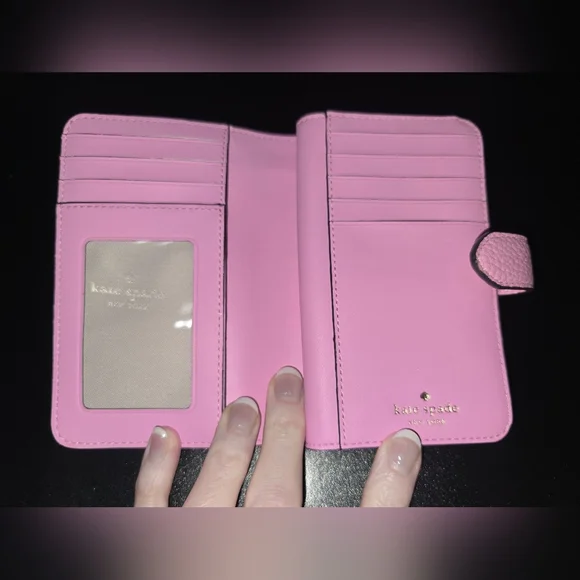 Kate Spade Mandevilla Pink Leather Wallet, New Without Tags! - Picture 4 of 6
